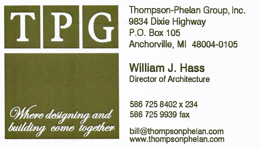 Thompson-Phelan Group, Inc - William J. Hass, Director of Architecture