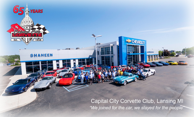 CCCC members at Shaheen Chevrolet - Photo by Brian Wells
