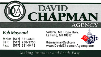 David Chapman Agency. - Robert Maynard - CCCC Member