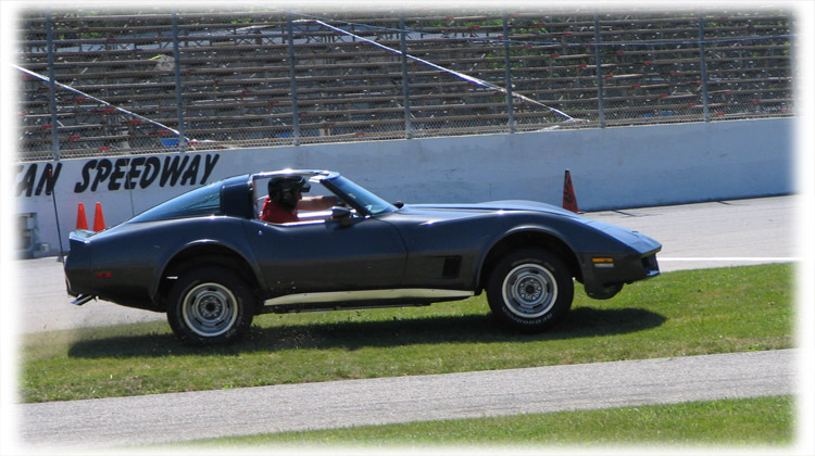 Randy - slightly airborn at Spartan Speedway
