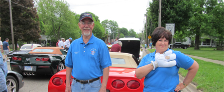 Jerry and Sally at the 2015 Marshall Memorial Day Parade.